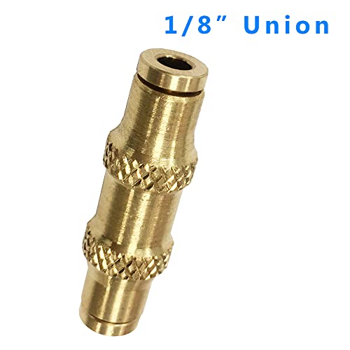 Push to Connect Fittings - 1/8 Inch Tube OD Pneumatic & Air Fittings - 5pcs - color: DOT Air Fittings Union, size: 1/8 Inch