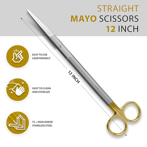 T/C Mayo Dissecting Scissors 12" Straight