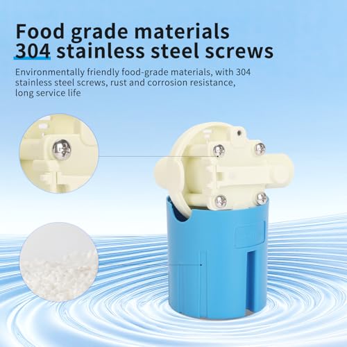 3/4" Top Inlet Float Valve, Compact Plastic Automatic Water Shut Off Valve - Space-Saving Design, for Limited Space in Water Tank, Aquarium, - color: Top Inlet, size: 0.75 Inch
