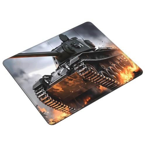 Military Tank Fashion Mouse Pad,Pad Mousepads with Non-Slip Rubber Base for Laptop Desktop Computer, 8.3 X 10.3 in - color: Military Tank, size: 8.3L x 10.3W inches