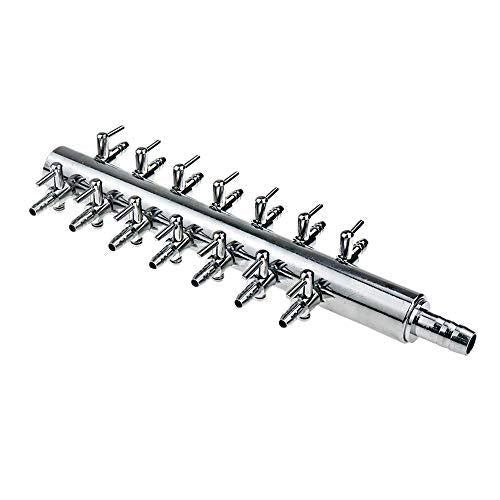 Dahszhi Aquarium 14 Way Inline Air Flow Control Lever Valve Splitter - size: 14 Ways