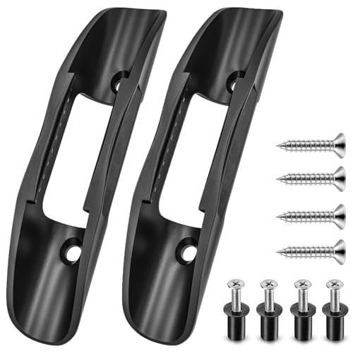 Kayak Paddle Holder Clips(Including Screws),Deck Mounted Universal Kayak Paddle Clip & Fishing Net Clip