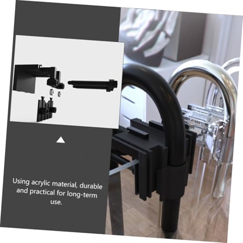 SUPVOX 2Pcs Fish Tank Clips Multi Functional Aquarium Pipe Holders for Tubing Wires Space Saving Design Secure Fixing Clamps for Fish Tanks