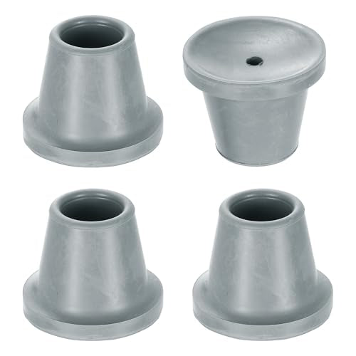 uxcell 4Pcs Replacement Feet for Shower Chair Bath Seat, 7/8" ID Heavy Duty Non Slip Rubber Suction Cup, Feet Chair Leg Caps for Shower Stools and Transfer Bench, Gray - color: Grey, size: 7/8"