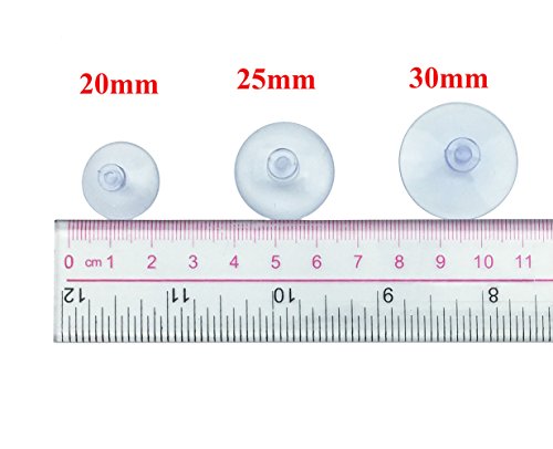 100Pcs Small Suction Cups for Glass - Clear Anti-Slip Pads, No-Hook Plastic Suction Cups for Windows, Table Tops, Home Organization & Festival Decor (Diameter 20mm)