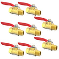 ChillWaves Brass Ball Valve, Air Compressor Ball Valve Shut Off Switch 1/8" NPT Male x 1/8" NPT Female Thread Pipe Fitting(8-PACK) - size: 1/8" MNPT x 1/8" FNPT, style: PACK OF 8