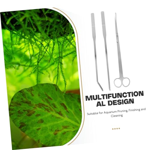 BESPORTBLE Ergonomic Water Plant Scissors Tweezers Set Aquarium Cleaning Tools for Levels of Hobbyists
