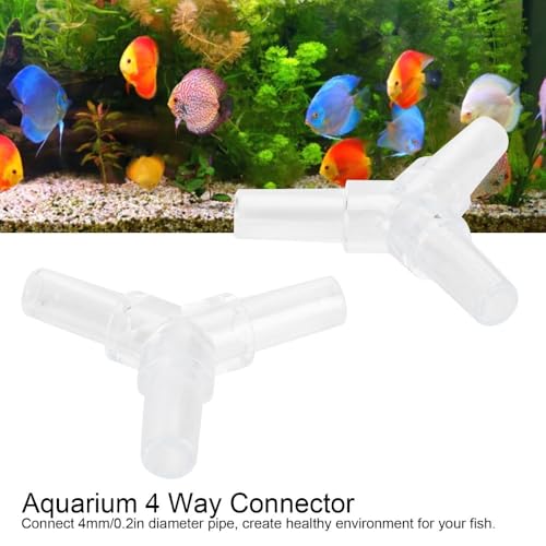 30Pcs 4mm Transparent PVC Air Tubing Splitter Kit - L Shape 3 Way 4 Way Connector for Aquarium Air Pump Accessories(3 Way Adapter) - style: 3 Way Adapter
