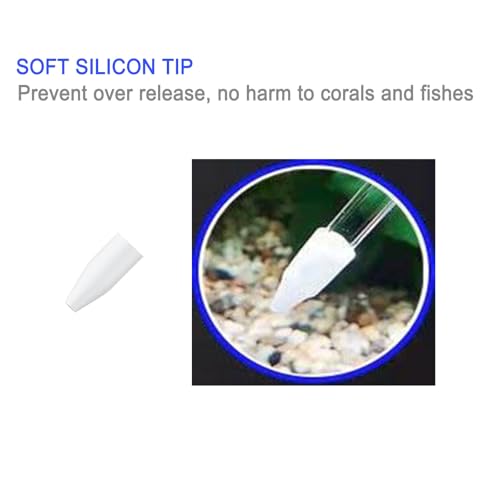 17.7inch Aquarium Siphon/Fish Feeder/Tank Cleaner/Coral Feeding Tube/Water Changer/Waste Remover Clean Tool/Gravel Cleaning/Aquatic Long Pipette Syringe/Axolotl Reef Accessories (2 Packs)