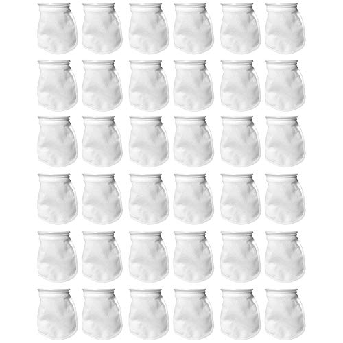 Sock Filters - 100 Micron - Aquarium Felt Filter Bags - Custom Made in USA (7 Inch Ring by 12 Inch Long 36 Pack) - color: 36 Pack, size: 7 Inch Ring by 12 Inch Long