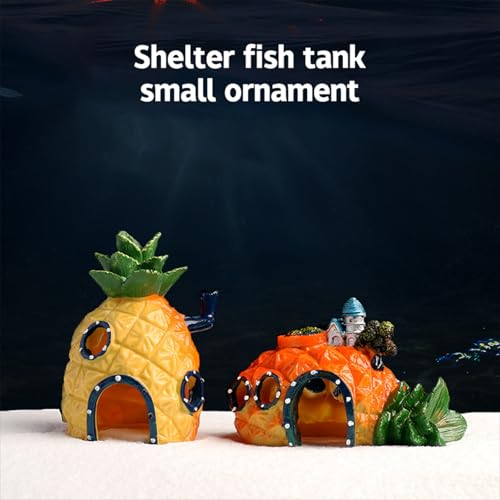 Mushroom Conch House Shelter, Aquarium Decor Fish Tank Ornament, Shrimp Hiding Cave for Fish Tank Landscaping