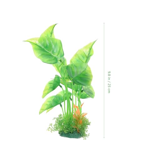 Artificial Aquarium Plants 2pcs Large Plastic Fish Tank Decorations Tall Betta Fish Tank Accessories for Freshwater Aquatic Scenery