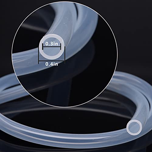 Plastic Tubing ID/OD 7x10mm (0.3in/0.4in) 16FT for Aquarium, Garden, Pond, Water cooling, Industrial Machine - size: ID/OD 0.3in/0.4in, 16FT