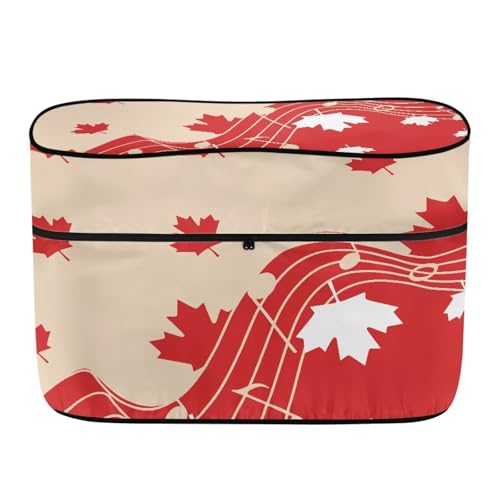 Canadian Flag Music Double 20lb RV Propane Tank Cover Travel Trailer Polyester Waterproof Cover with Zipper RV Parts RV Accessories - color: Canadian Flag Music, size: S(20LB)