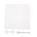 1set Aquarium Isolation Panel Fish Tank Divider Grid Clips and Cable Ties for Fish Separation and Breeding