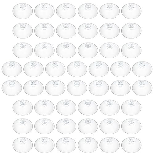 Pawfly 50 Pack Suction Cups, Small Rubber Suction Cups for Home Kitchen Bathroom Organization Christmas Decoration Window (2.2 Inch) - style: 2.2 in 50pcs