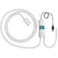 Wine Siphon Pump, Portable USB Electric Auto-Siphon Self Priming Food Grade Beer Transfer Pump for Home Brew Wine,Beer,Mead,Beverages and Kombucha, Mini Water Transfer Pump, No Mess Leak,Low Noise - color: White