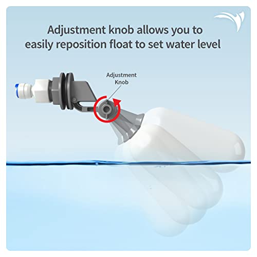 AquaticLife Auto Shut-Off Float Valve Kit for RO, RO/DI Reverse Osmosis System Units Water Filter Parts and Accessories