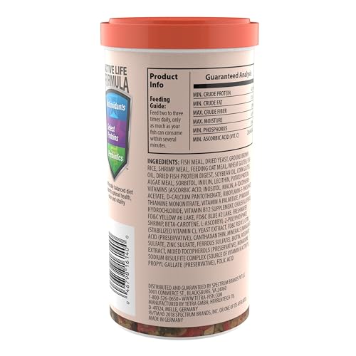 Tetra Goldfish Flakes, Nutritionally Balanced Diet For Aquarium Fish, Vitamin C Enriched Flakes, 7.06 oz - size: 7.06 Ounce (Pack of 1)