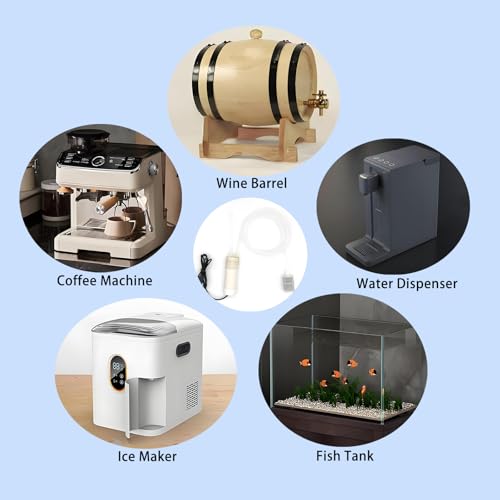 Wine Siphon Pump, Portable USB Electric Auto-Siphon Self Priming Food Grade Beer Transfer Pump for Home Brew Wine,Beer,Mead,Beverages and Kombucha, Mini Water Transfer Pump, No Mess Leak,Low Noise - color: White