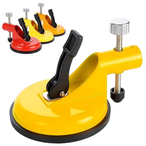 2026 New Adjustable Height Setter, Pro Countertop Floor Leveler with Suction Cups – Floor Gap Fixer for Tile, Laminate, Wood, Vinyl, Reusable Tile Alignment & Seam Leveling (Light Yellow) - color: Light Yellow