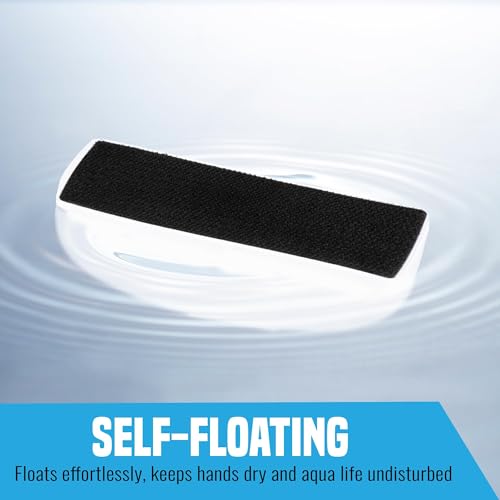 Magnetic Scrubber for Aquarium Fish Tank, Scratch-Free Glass Scraper, Keep Hands Dry, Non-Slip, Self-Floating Strong Cleaning Magnet, Aquarium Cleaner for Acrylic Tanks