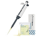LAB FISH Laboratory Micropipette 20-200ul Capacity Range High Accurate Single Channel Pipettor Manual Adjustable Volume Pipettes Increment 1ul with 600pcs 200ul Pipette Tips Set - style: 20-200ul Set