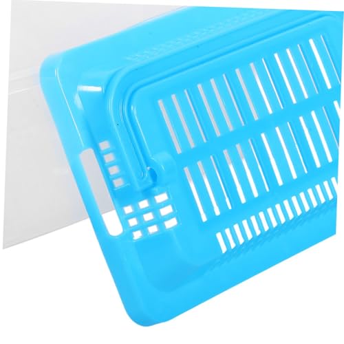Small Aquarium Carrier Portable Fish Tank Turtle Habitat for Travel Lightweight Reptile Transport Box for Hamsters Outdoor Adventures