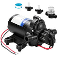 ECO-WORTHY RV Fresh Water Pump 12V DC 3.5GPM 45PSI with Pressure Switch, 12Volt Self Priming Water Pressure Diaphragm Pump On demand for RV Yacht Camper Sprayer Food Truck Black - size: 3.5GPM-45PSI-12V-Standard Package