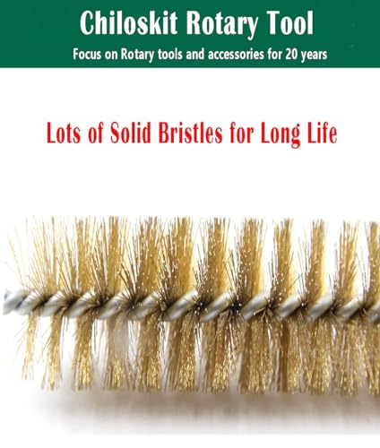 6pcs Brass Tube Pipe Cleaners Brush Set , Multi-Functional Bottle Brushes Long Brass Cleaning Wire Brushes for Cleaning Rust Set for Drill/Hand Descaling Rust Removal , 0.3"-1"