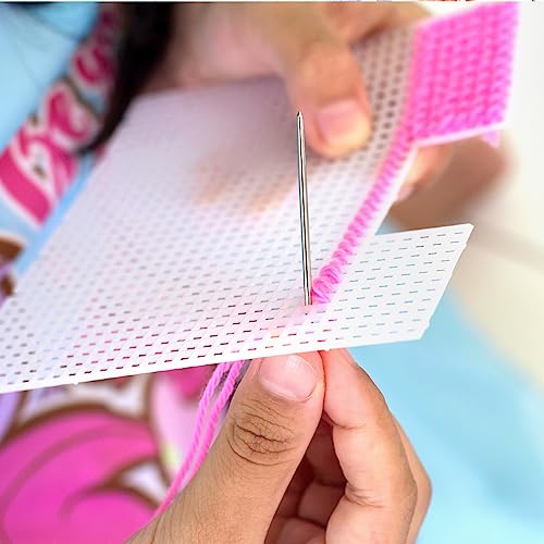 Caydo 8 Pieces 7 Count Plastic Canvas Sheets, Plastic Mesh Sheet for Cross Stitch, Making Aquarium Dividers, Knit Crochet Projects, 10.5 x 13.5 Inch - color: Clear White - 8pcs