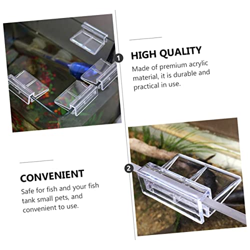 Abaodam 10Pcs Acrylic Support Frames for Fish Tank Aquarium Rack Brackets for Glass Covers Stable Support for Glass