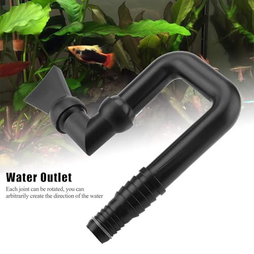 U Return Pipe, Multipurpose U Tube Return Directional Pipe Tube Fish Tank Pump Nozzle for Aquarium Water Pump