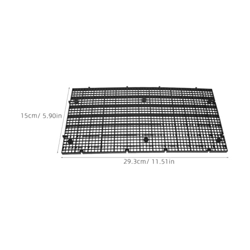 BESPORTBLE 10pcs Aquarium Fish Tank Divider Plastic Grid Panel 30x15cm Black Bottom Filter Mesh Partition for Breeding Separation and Fish Isolation