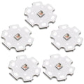 5Pcs 3W 620nm Red 3535 SMD High Power LED Chip with Aluminum Plate 20mm Star PCB Base Heat Sink for Growing Light(60deg,Red 620nm-625nm,DC 2.0-2.2V,700mA) - color: Red620-625nm