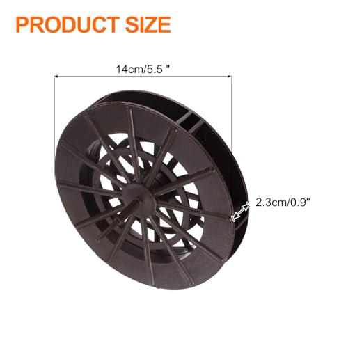 uxcell 2 Pcs Fountain Water Wheel, 5.5 Inch Desktop Fortune Statue Aquarium Wheels Decor Water Fountains Wheel Brown - color: Brown, size: 5.5 Inch