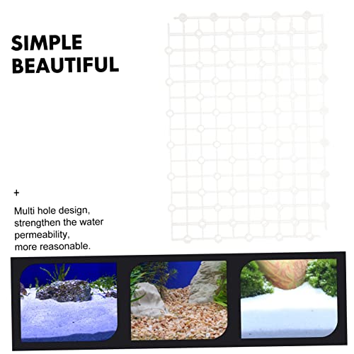 2pcs Aquarium Divider Transparent Gravel Plate Wear-Resistant Tank Partition for Breeding Fish Smooth Edges Easy to Install Retention - color: Transparent