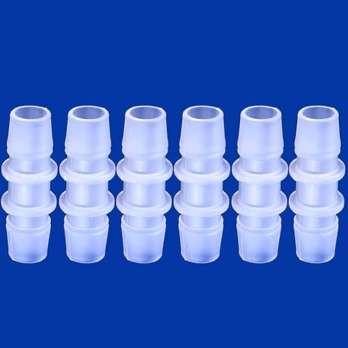 6 Pcs 5/8” hose ID Barb pipe connectors Plastic Joint Splicer Mender Adapter Union Boat Water Air Aquarium O2 Fuel - size: 5/8 Inch, style: 6