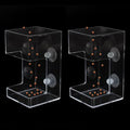 2 PCS Square Fish Feeder with Suction Cup Fish Tank Feed Tray Feeding Tube Supplies Breeder Box for Aquarium