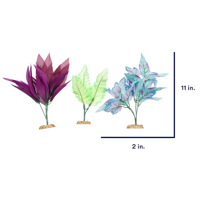 imagitarium by Petco Midground Plant Multi-Pack Silk Aquarium Plants Large