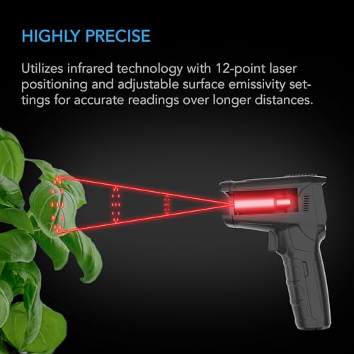 AC Infinity VPD Thermometer, Handheld Environmental Monitor, Captures Leaf VPD and Temperature, Calibrates Smart Controllers, Precision Infrared Range for Plants, Grow Tents, Greenhouses, Terrariums