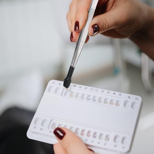 4 Pieces Rubber Tipped Tweezers PVC Rubber Coated Tip Bent and Straight Flat Tip Long Precision Tweezer for Crafts Lab Stamps Beads Hobby Jewelry Crafts Scrapbooking Tools (Black)