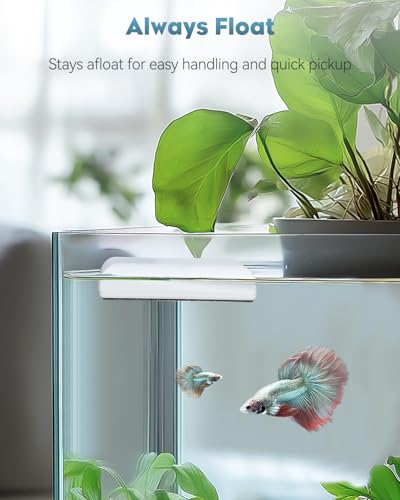 Pawfly 5" Mini Magnetic Fish Tank Cleaner, Aquarium Magnet Glass Cleaner for Glass Aquarium, Strong Magnetic Brush Cleaning Tool for Glass Fish Tanks up to 40 Gallons - size: Large