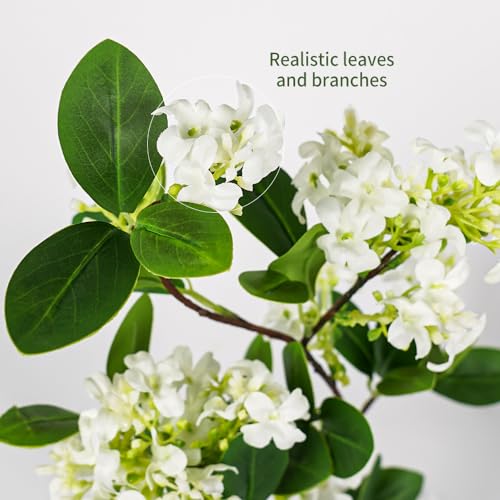 Melorca&Guilla Artificial Plants,6PCS 32" Green Faux Branches for Vase Faux Greenery Stems,Artificial Plants Fake Plants for Shop Garden Office Home Décor (6, Daphne) - color: Daphne