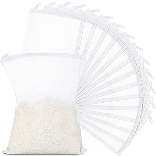 15 Pcs Aquarium Filter Media Bags 150 Micrometer Fine Filter Bags Mesh Reusable with Zipper for Activated Carbon Resins (5.5 x 7.9 Inch) - size: 5.5 x 7.9 Inch