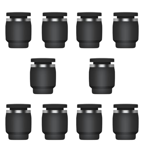 10PCS 1/2 Inch Tube OD Pneumatic Cap Plug Fitting, PPF-1/2 Plastic Push-in Connect Fitting - size: 1/2 OD