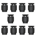 10PCS 1/2 Inch Tube OD Pneumatic Cap Plug Fitting, PPF-1/2 Plastic Push-in Connect Fitting - size: 1/2 OD