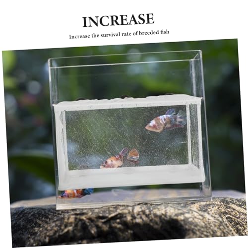 Aquarium Mesh Fish Net for Fry Incubator Suction Cup Breeding Box Betta Fish Aquarium Net
