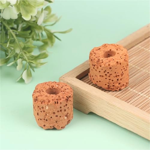 60Pcs Plant Ring Aquarium Fixed Watertank Filter Weightsholder Plants Fixing Tool Aquatic Media Pottery Gravityceramic Rings
