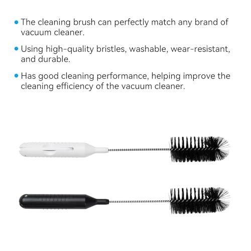 Vacuum Cleaner Cleaning Brush 2 PCS, 11.02 Inch 2 in 1 Cleaning Tool, Clean Hair with a Cutter, Suitable for All Vacuum Cleaners